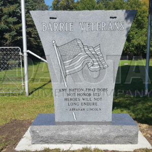 09-19 Barrie Veterans memorial monument