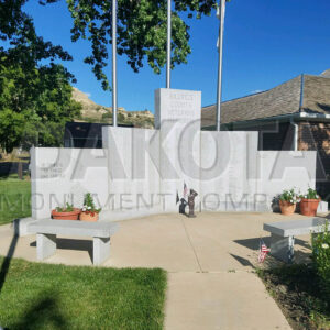 BIllings County Veterans Memorial by Dakota Monument Company