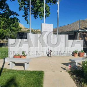 BIllings County Veterans Memorial by Dakota Monument Company